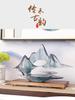 Cloud Mountain Resin Landscape: Artistic Living Room & TV Cabinet Decoration