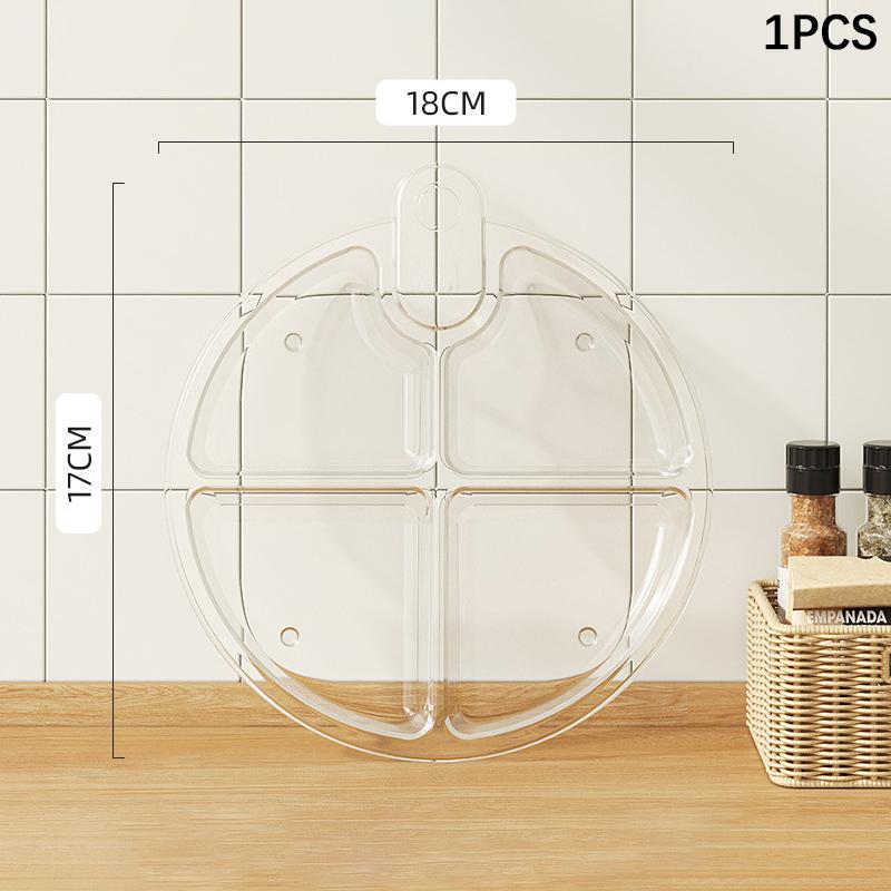 Küche Lauch Ingwer Knoblauch Beilage Fachgeteilte Aufbewahrungsschale 4 Fächer Topfvorbereitung Zutaten Unterteilter Teller