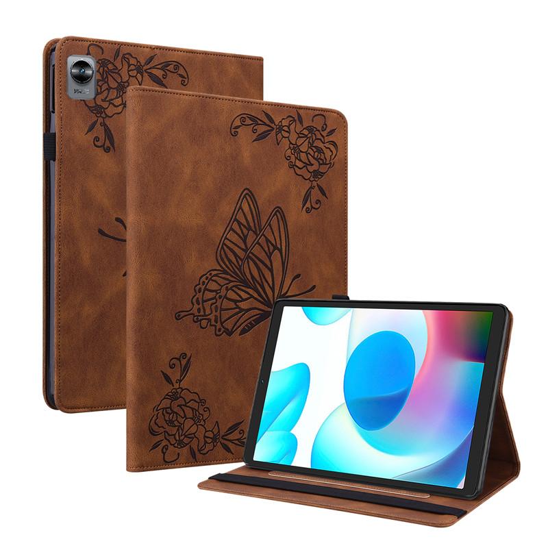 Tablet Case For Realme Pad Mini Case 2022 Retro Embossing Pu Leather Wallet Cover For Funda Realme Pad Mini 8.7 2022 Case Coque