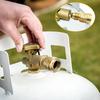 1/2/5/10PCS Connector Propane LP TANK POL Service Valve to QCC Outlet Brass Adapter Parts