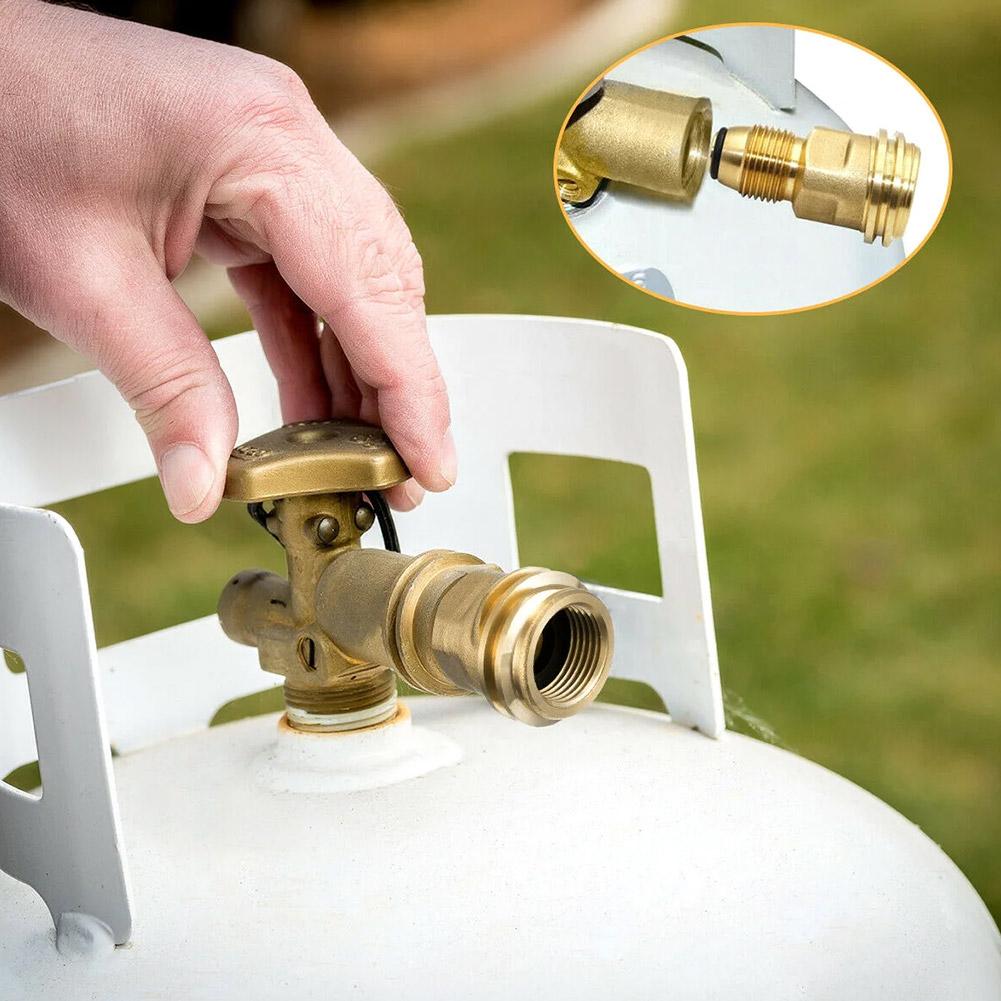1/2/5/10PCS Connector Propane LP TANK POL Service Valve to QCC Outlet Brass Adapter Parts