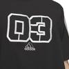 Adidas SS25 Sports Casual Comfortable Fashion Short Sleeve Breathable T-Shirt Men T-Shirts Black JX2633