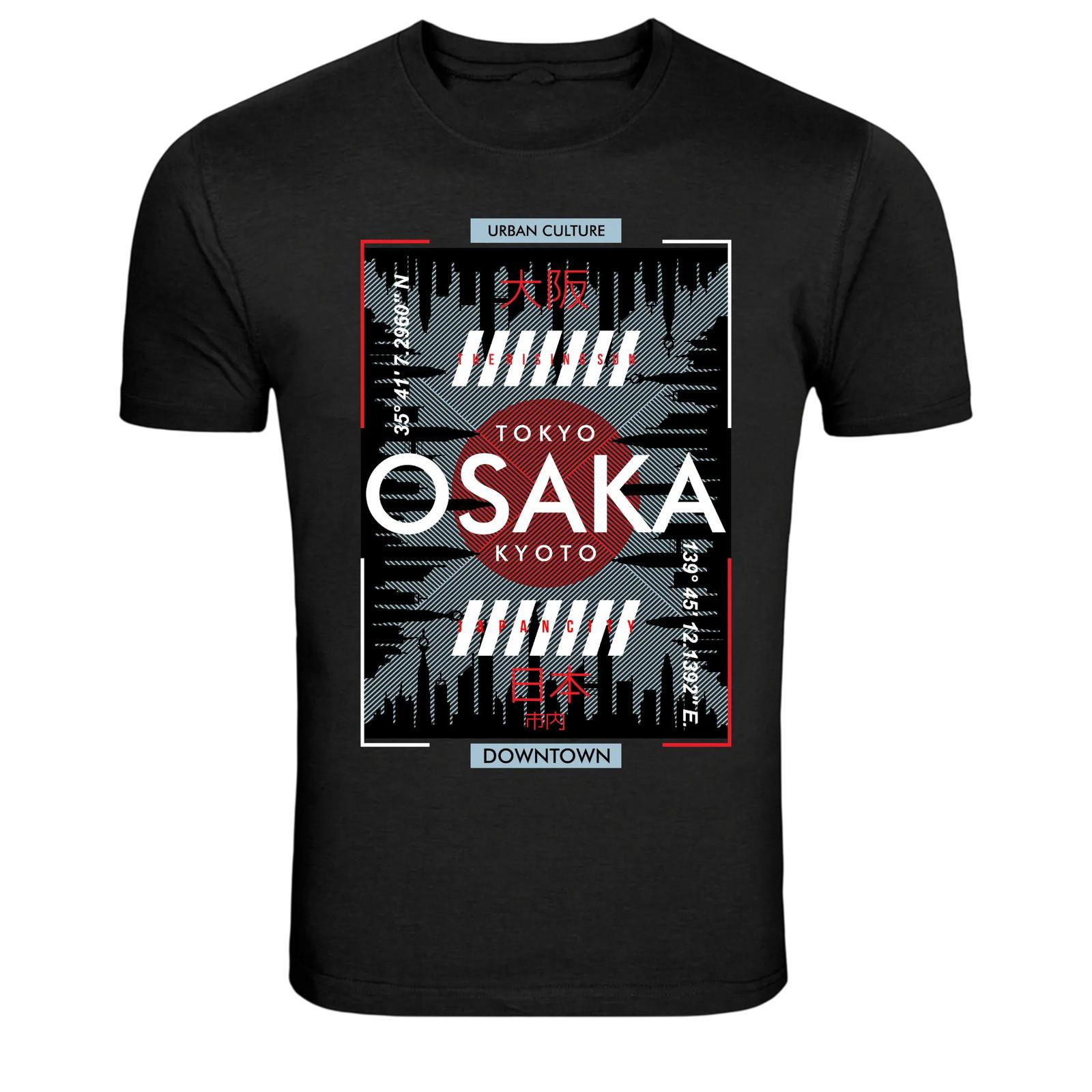 Осака Токио Киото Япония Городская Графическая Футболка XXXXL