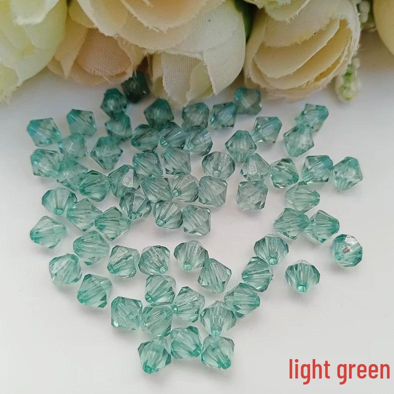 DIY Jewelry Accessories: 6mm Transparent Acrylic Rhombus Beads for Door Curtains
