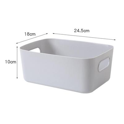Desktop Storage Basket Stackable Vanity Bin for Home Closet Bathroom M