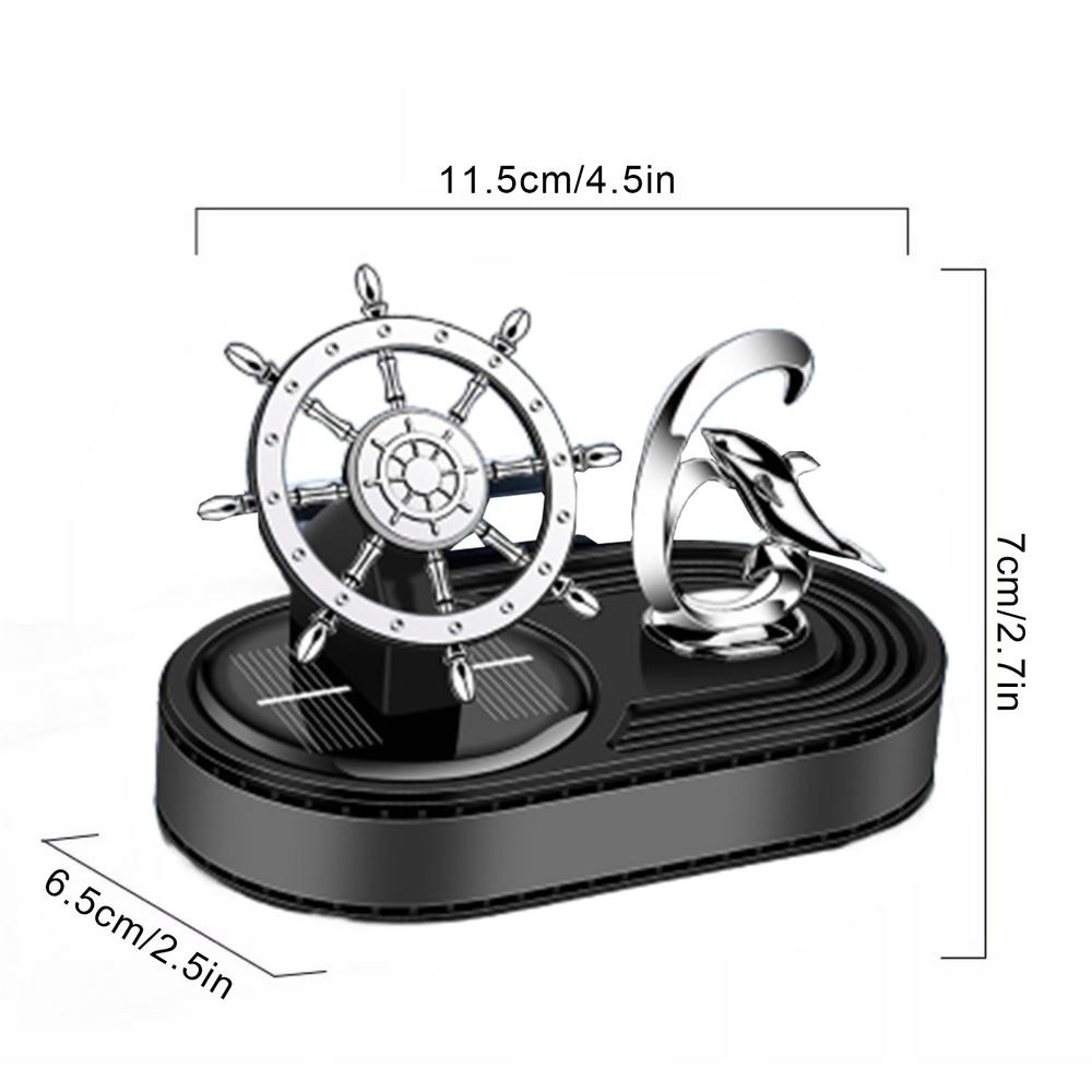 Car Scents Air Freshener Solar Scents Diffuser For Car Portable Car Solar Energy Rotating Air Freshener For Cars RVs Trucks