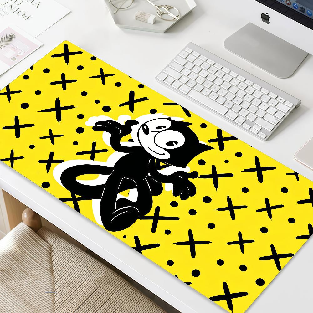 Mouse Pad MousePad Funny the Non-slip Lockedge F-Felix Office Student Cartoon Gaming Thickened Cat Large Writing Pad Cushion