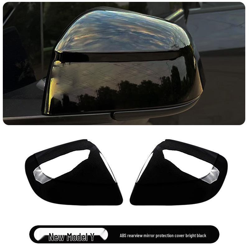 Carbon Fiber Rearview Mirror Cover for Tesla Model Y (25-Year Refresh)