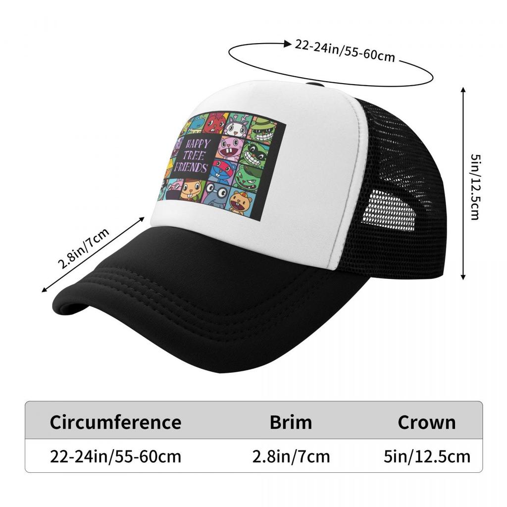 Happy Tree Friends Baseball Cap Thermal Visor Anime Hat Horse Hat Sun Cap Man Hat Women'S