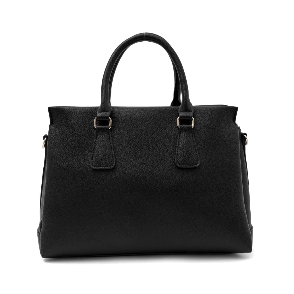 

VITAFELICE Women s 3-Room 2-Way Tote Bag (sib-20075p) (Black)