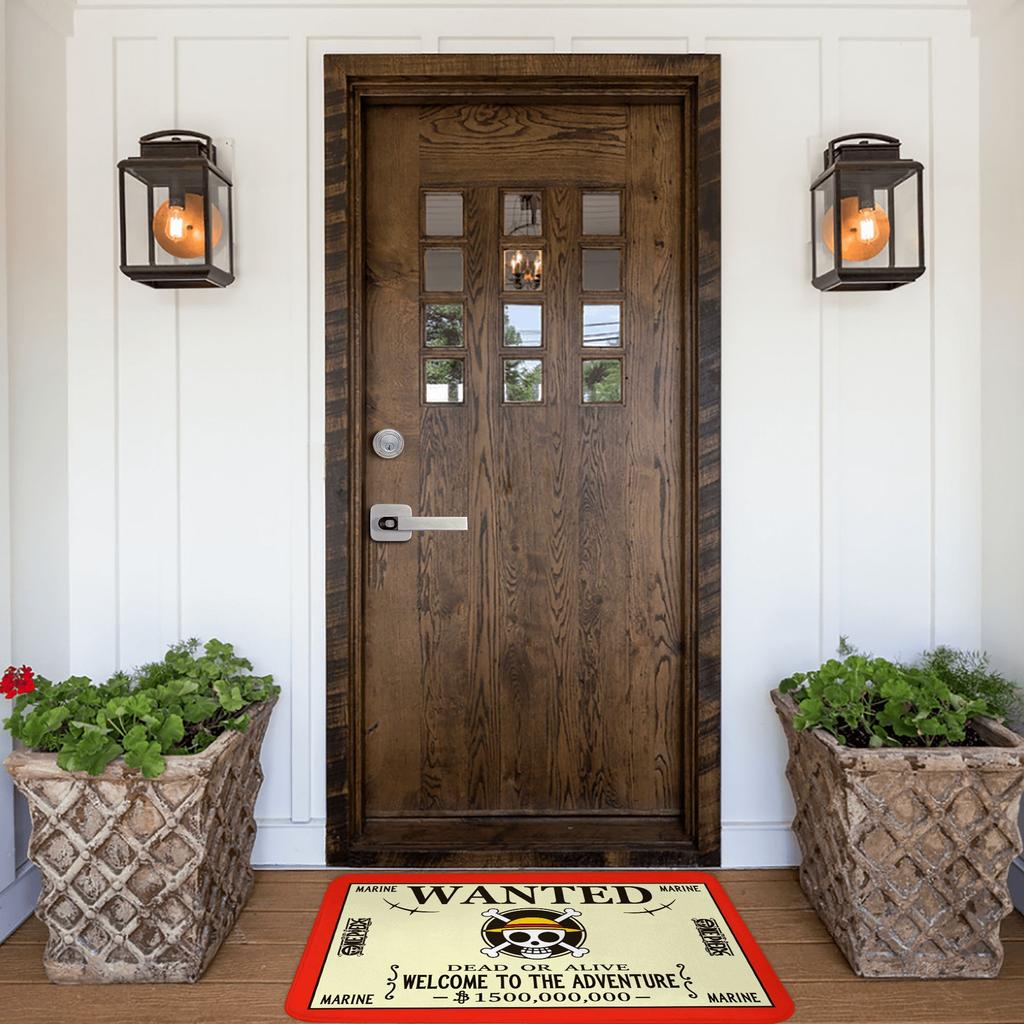 Anime One Piece Doormat Non-Slip Entrance Kitchen Bathroom Door Floor Mats Pirate King Bedroom Balcony Rug Carpet Footpad