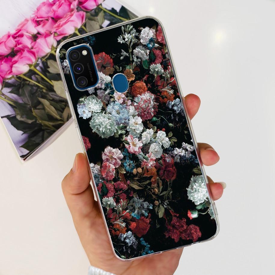 For Samsung M21 Case SM-M215F Silicone Soft Phone Cover For Samsung Galaxy M21 2020 Fundas Cartoon Coque For Samsung M 21 Bumper