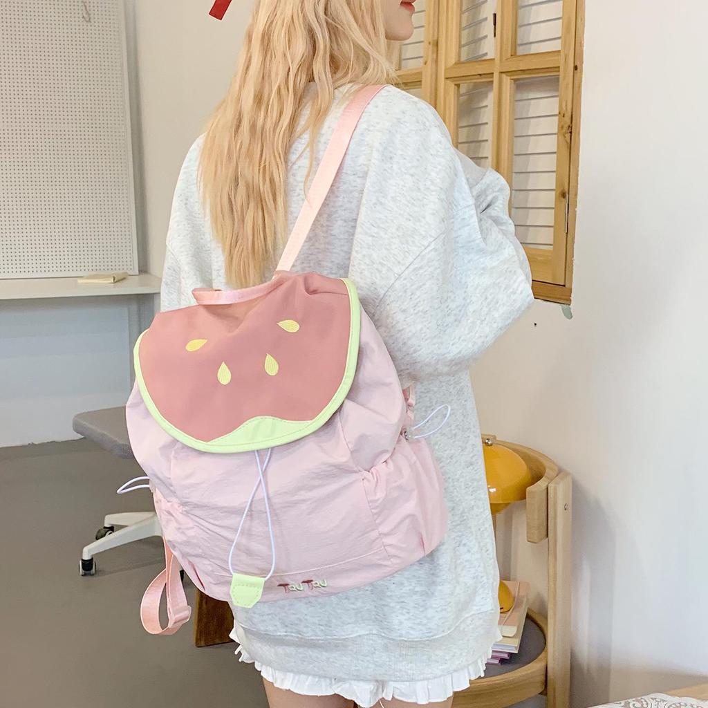 New Women's Cute Macaron Color Small Backpack - Fresh Schoolbag & Casual Student Bookbag