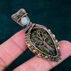 Dragon Bloodstone Pendant Moonstone Jewelry Copper Wire Wrapped Pendant Handmade Gemstone Jewelry Gift for Her Antique Tree of Life Pendant