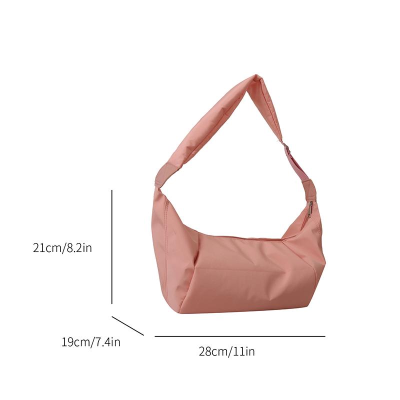 Women's Crossbody Hobo Bags Fluffy Nylon Shoulder Bag Large Capacity Casual Sport Handbags Female Travel School Messenger Bag ARI