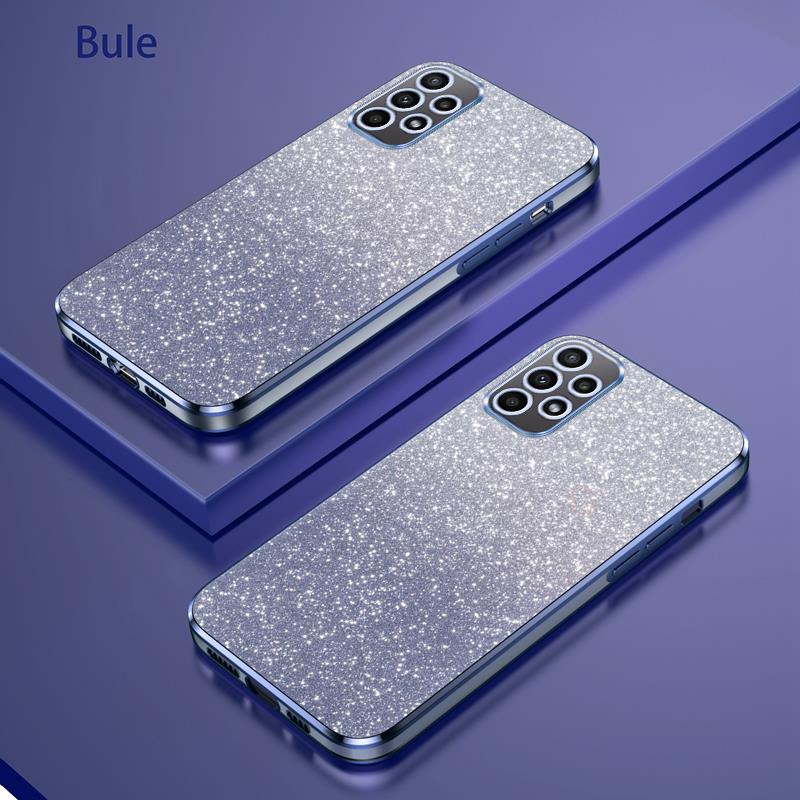 Een 52 32 53 33 13 Luxe Gradiënt Glitter Plating Case Voor Samsung Galaxy A53 A33 A13 A52 A32 a72 A23 4G 5G Silicone Cover