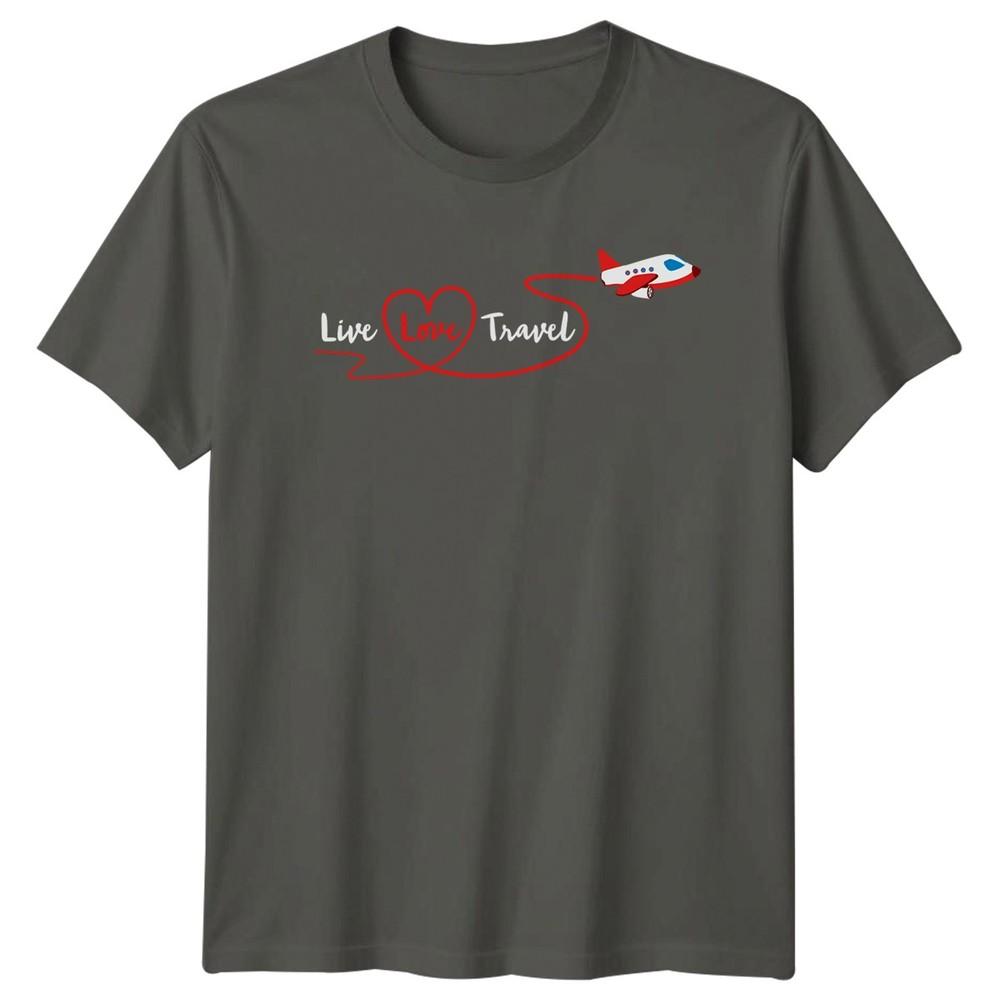 Live Love Travel Unisexs TShirt Adventure Travel Travel Gift For Her S