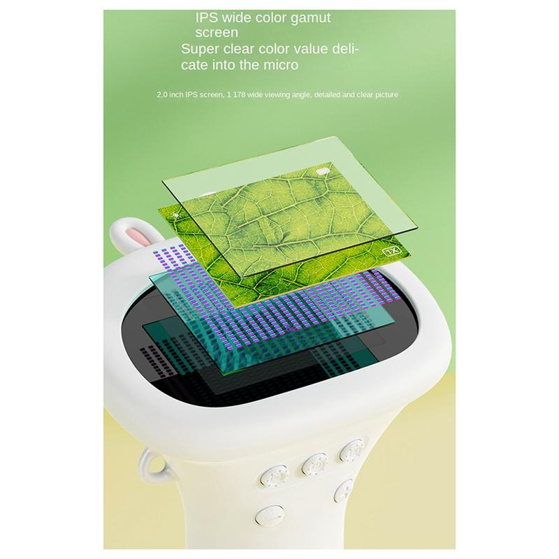 A96I-Children's Portable Optical Microscope Magnifying Glass Scientific Handheld Microscope