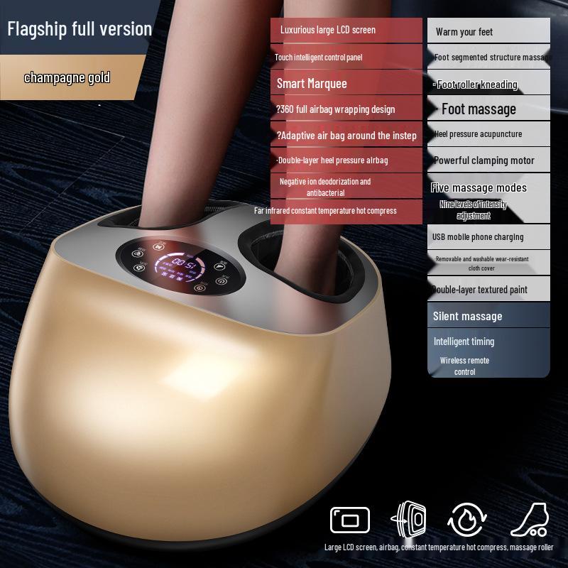 Electric Foot & Leg Massager with Heating Airbag Wrap