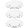 Toyo Sasaki Glass Orbit Rimmed Set of Made In Large Round Glass 46052 Plates, 240mm, 3, Japan, Plates, Dishes, Tableware,