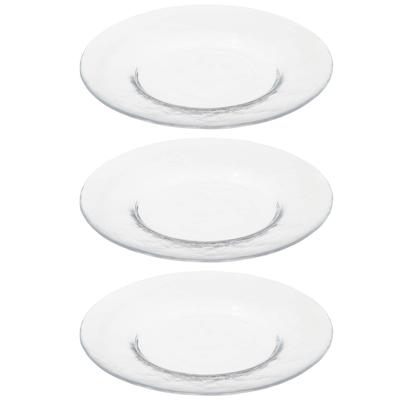 Toyo Sasaki Glass Orbit Okrajový Set z Vyrobeno z Velkého Kulatého Skla 46052 Talíře, 240mm, 3, Japonsko, Talíře, Nádobí, Stolní nádobí,