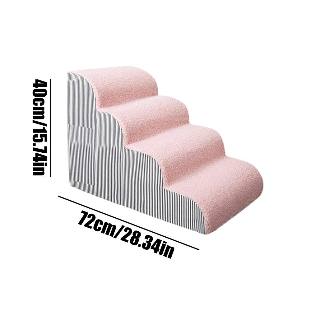 Stairs For Small Dogs Pet High Bed Ramp Indoor Cat Steps Washable Cover Non-Slip Puppy Couch Ladder For SUV Truck Home Bedroom
