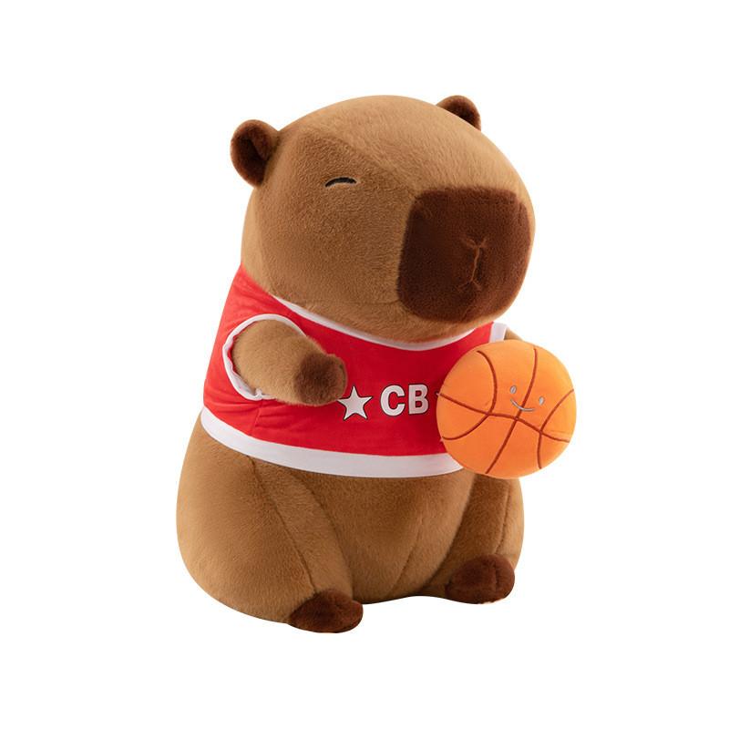 Plush Capybara Cartoon Toy Short Pp Cotton Filling Birthday Party Doll Favors