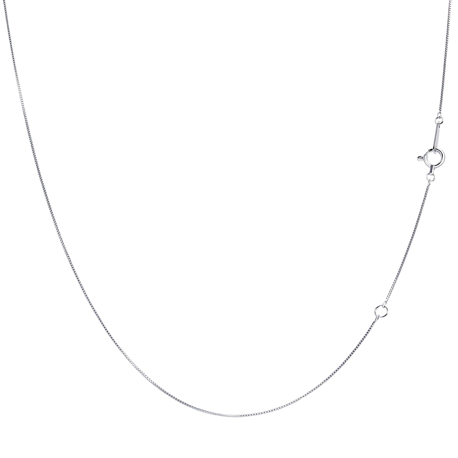Necklace Chain 10K Gold Venetian 40cm K10WG White Gold [Sears] sc97-0001-wg