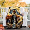 1pc Agatsuma Zenitsu (5) Theme Blanket - Digital Print, Polyester, Cozy for All Seasons, Perfect for Outdoor, and Travel