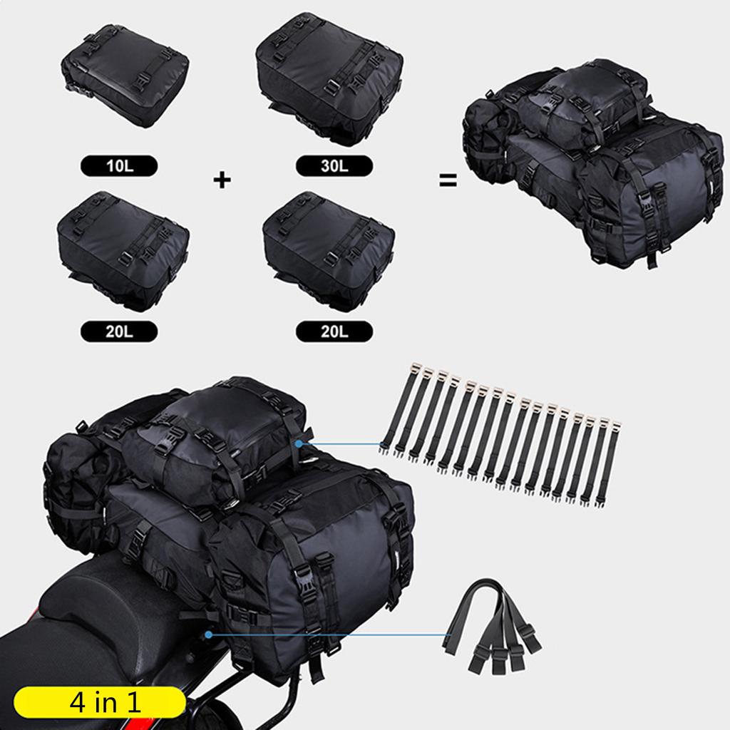 Multifunction Motorcycle Backpack Waterproof PanniersBag Large Capacity Motorcross K Tail Bag Travel Luggage Backpack