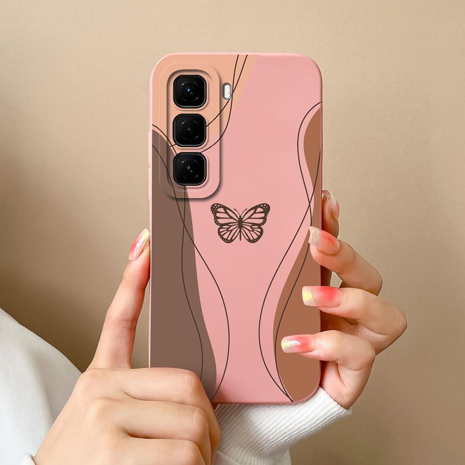 

For infinix Hot 50 Pro Plus 50i Case Colourful Hearts Liquid Silicone Soft Back Cover For infinix Hot50 4G 5G Phone Bumper Coque Hot 50i