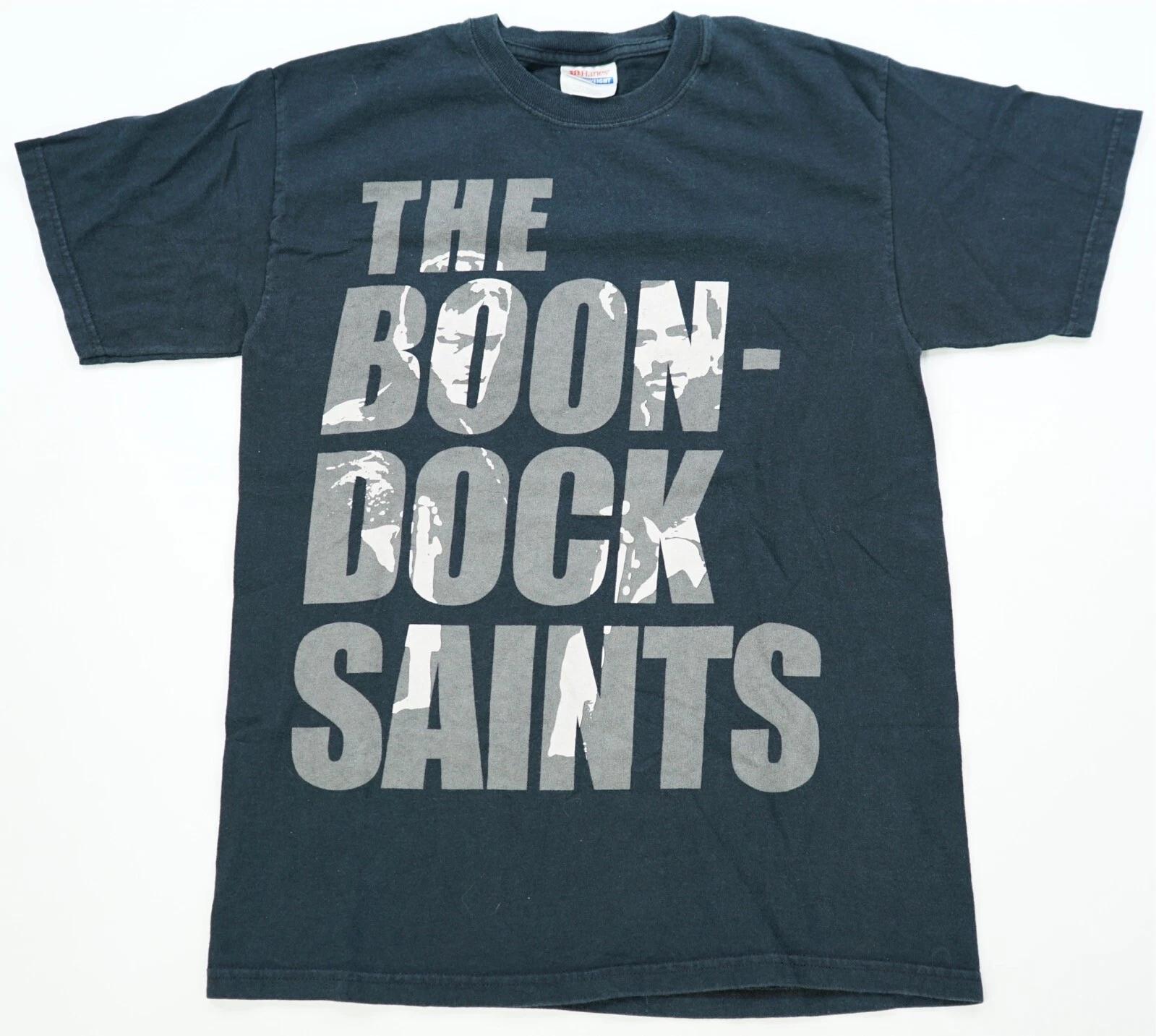 Rare Vintage The Boondock Saints Boon-Dock Film Promo T Shirt 2000s Black Size S 3XL