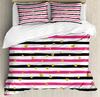 Love Heart Bedding Set Simple Plaid Duvet Cover 200x200 Pillowcase Single Double Queen King Nordic Couple Bed Cover Bedclothes