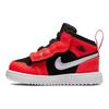 Jordan Air  1 Mid Alt Td Comfortable Lightweight Durable Mid-Top Walking Shoes Baby Shoes Black Red AR6352-061