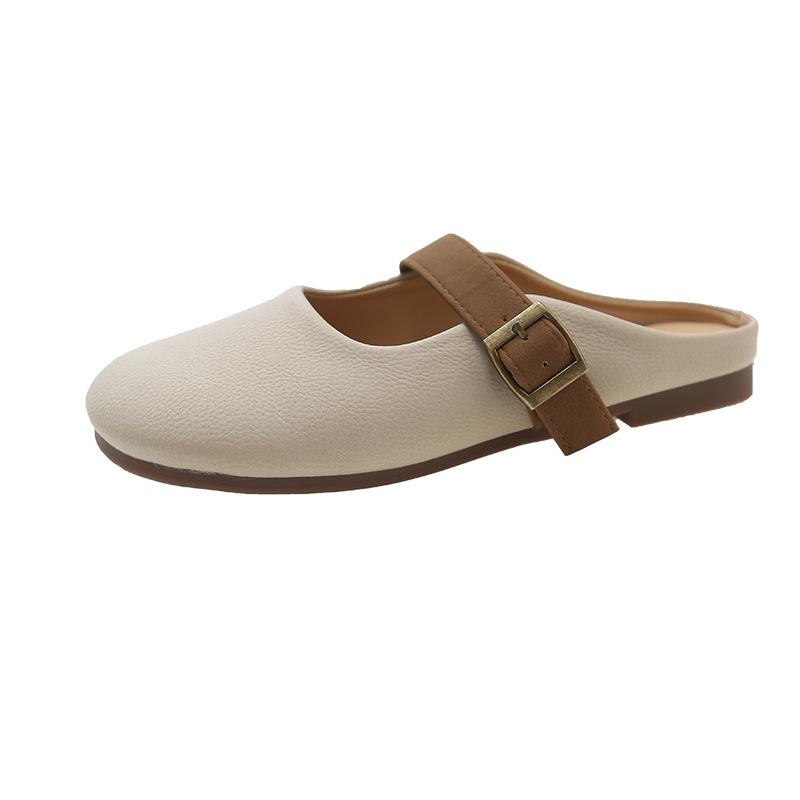 Wear Doudou bag lazy children super hot new half-tray versatile spring and summer women's shoes one-pedal muller shoes