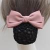 Women's Professional Hair Net Bow Clip for Work: Ideal for Hotel, Bank, Nurse, Flight Attendant, and Updo Styles.