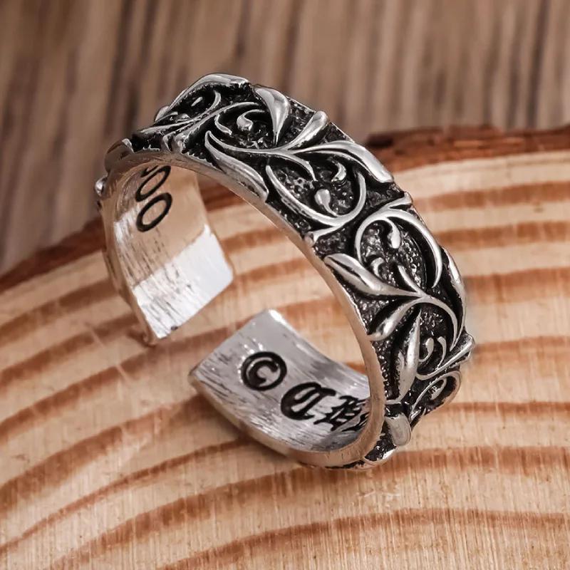 Vintage Open Style Personalized Design Eternal Ring for Couples