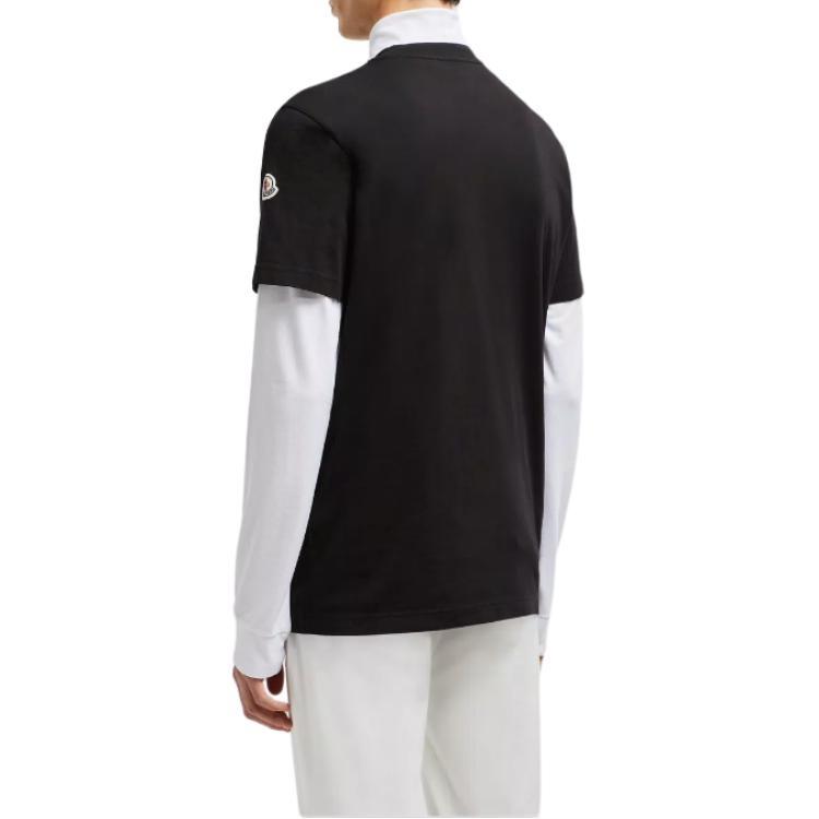 Moncler Logo-patch T-shirt Men's J20918C000218390T999