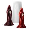 Silicone Witch Skull Candle Mold Decorative Scented Candle Mould for Handmade Soap Candy Multipurpose Crafts Project