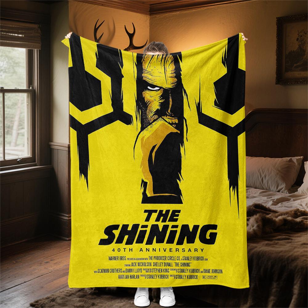 1pc The Shining 40th Anniversary Outdoor Flannel Blanket Soft Plush Decor for Picnics, camping,Bedroom, Playroom, or Lunch Break, Perfect Gift