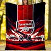 1pc A-Arsenal11 Theme Blanket - Digital Print, Polyester, Cozy for All Seasons, Perfect for Outdoor, and Travel