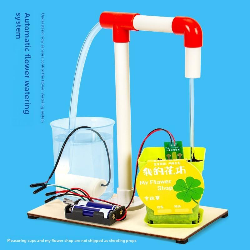 Science Experiment Diy Humidity Sensing Automatic Plant Watering System Kit For Kids Educational Science Toy