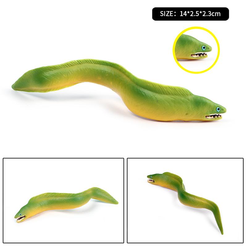 Oenux Ocean Starfish Sea Anemone Coral Jellyfish Squid Shrimp Crab Shark Animals Model Action Figures PVC Miniature Kid Toy Gift