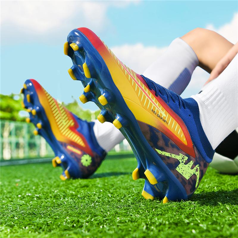 Bottes de Football Homme FG Baskets Tenis Adulte Casual Crampons de Terrain Originales Confortables Haute Qualité Entraînement Chaussures de Football Homme