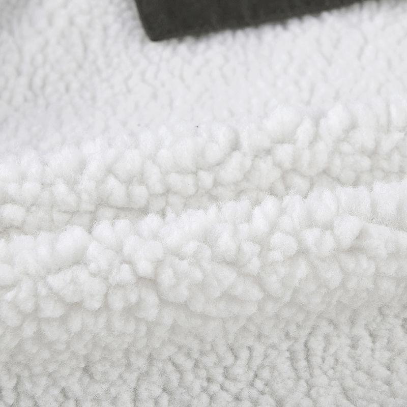 Trendig Ullkappa Herr Varm Bomullskappa På Hösten och Vintern Ungdom Casual Jacka Förtjockad med Sammet