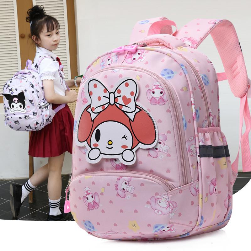 Adorable Cartoon Kids Backpack For Preschool Girls Nylon Lightweight School Bag