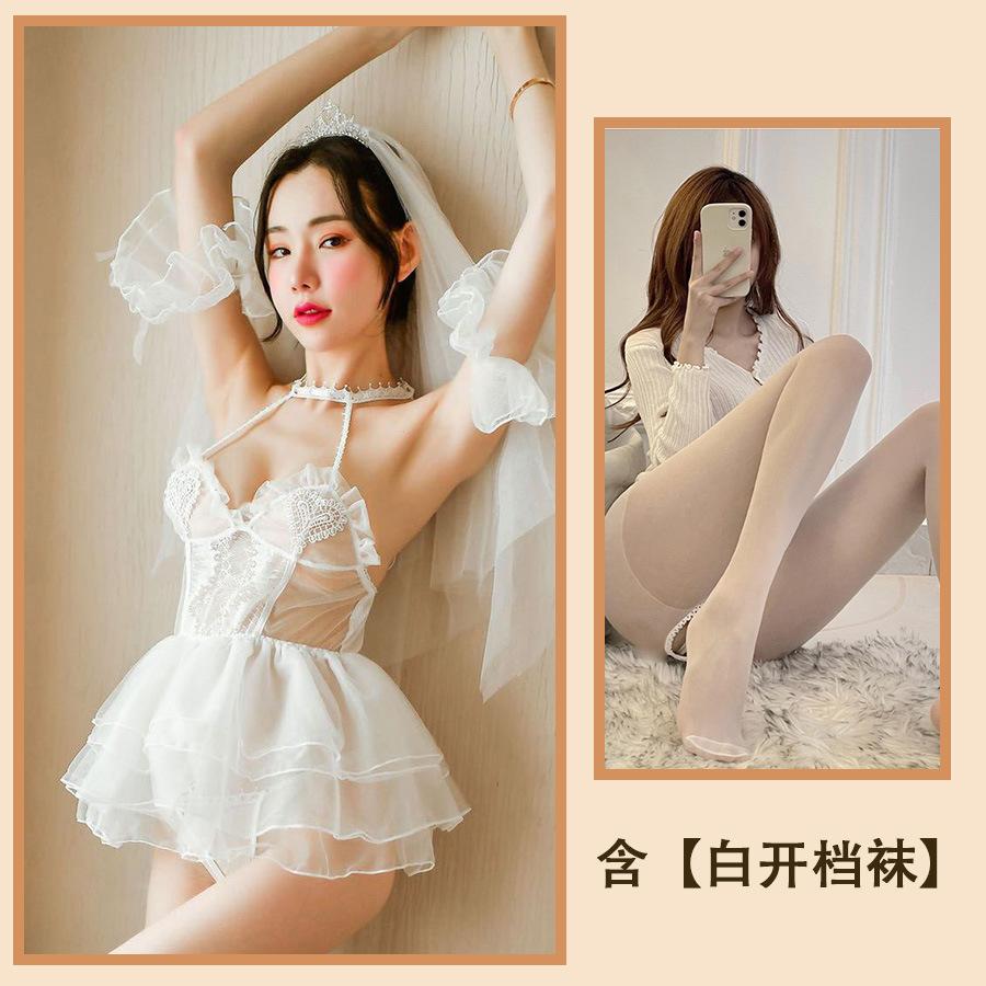 Sex Dessous Sexy Braut Perspektive Tüll Prinzessinnenkleid Spitze Verführung Mesh Sex Anzug Pyjama Frauen