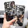 A-Attack On T-Titan Anime Plating Phone Case For Samsung A17 A07 A37 A57 A16 A56 A15 A55 A14 A54 A13 A53 A26 A36 A25 A35 A24 A34