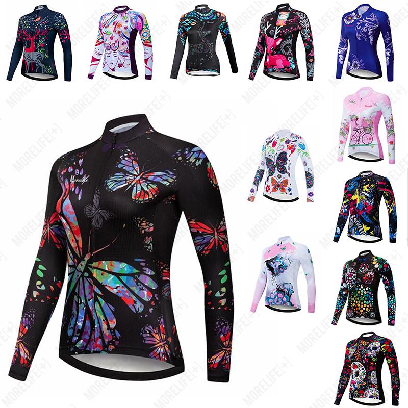 MLC Quick-drying Bike Shirt Summer Long Sleeve Cycling Shirt Top Ropa Ciclismo Women's Cycling Jersey Breathable Mtb Bike Jersey