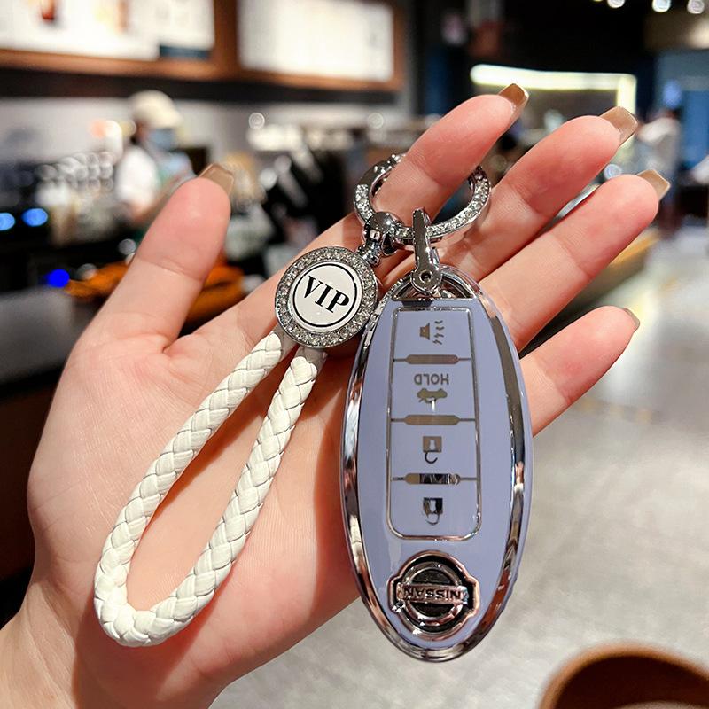 Applicable To 21 Nissan Teana Key Sets, New Xuanyi Qijun Buckle, Tiida Jin Qashqai Bag, Nissan Car, Blue Bird Shell Woman